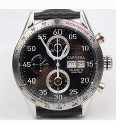  Tag Heuer Carrera Calibre 16 Stainless Steel Carbon Fiber Dial Swiss Calibre 16