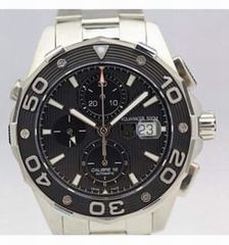 Tag Heuer Aquaracer Chronograph 500M Calibre 16 Stainless Steel Black Dial Swiss Calibre 16