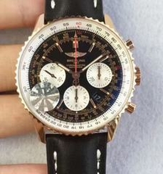 Breitling Navitimer 01 RB012012.BA49.435X.R20BA.1 JF Rose Gold Black Dial SWISS 7750