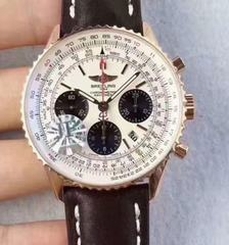 Breitling Navitimer 01 RB012012.BA49.435X.R20BA.1 JF Rose Gold White Dial SWISS 7750