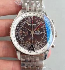 Breitling Navitimer Montbrillant Datora A21330 JF Stainless Steel Chocolate Dial Swiss 7750
