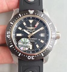 Breitling Superocean II 44MM A17392D7/BD68/227S/A20SS.1 GF Stainless Steel Black Dial Swiss 2824-2