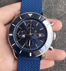 Breitling Superocean Heritage II Chronograph 46 A1331216 N Stainless Steel Blue Dial Swiss 7750