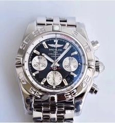 Breitling Chronomat 44 AB011012/B967/375A GF Stainless Steel Black Dial Swiss 7750