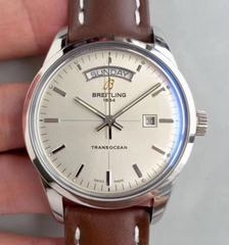 Breitling Transocean Day & Date A4531012/G751/437X/A20BA.1 V7 Stainless Steel Silver Dial Swiis 2836-2