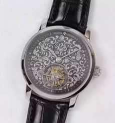 Vacheron Constantin Patrimony Tourbillon Stainless Steel Black Dial Swiss Tourbillon