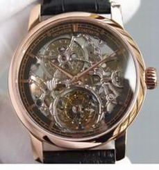 Vacheron Constantin Patrimony Tourbillon Rose Gold Skeleton & Black Dial Swiss Tourbillon
