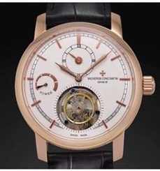 Vacheron Constantin Patrimony Tourbillon Rose Gold White Dial Swiss Tourbillon