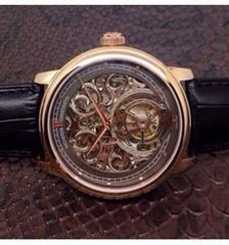 Vacheron Constantin Patrimony Tourbillon Rose Gold Skeleton & Gray Dial Swiss Tourbillon