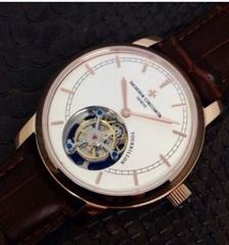Vacheron Constantin Patrimony Tourbillon Rose Gold White Dial Swiss Tourbillon