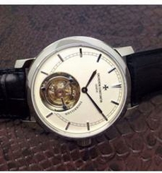 Vacheron Constantin Patrimony Tourbillon Stainless Steel White Dial Swiss Tourbillon