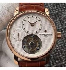 Vacheron Constantin Patrimony Tourbillon Rose Gold White Dial Swiss Tourbillon