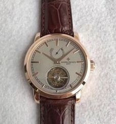 Vacheron Constantin Patrimony Traditionnelle 14-Day Tourbillon 89000 TF Rose Gold Grey Dial Swiss 2260