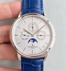 Vacheron Constantin Patrimony Perpetual Calendar 43175/000P-B190 BF Stainless Steel Silver Dial Swiss 1120 QP