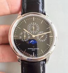 Vacheron Constantin Patrimony Perpetual Calendar 43175/000P-B190 BF Stainless Steel Black Dial Swiss 1120 QP