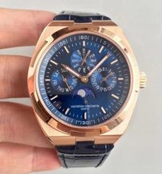 Vacheron Constantin Overseas Ultra Thin Perpetual Calendar 4300V/120G-B102 BF Rose Gold Blue Dial Swiss 1120 QP