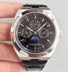 Vacheron Constantin Overseas Ultra Thin Perpetual Calendar 4300V/120G-B102 BF Stainless Steel Black Dial Swiss 1120 QP