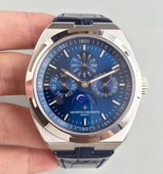 Vacheron Constantin Overseas Ultra Thin Perpetual Calendar 4300V/120G-B102 BF Stainless Steel Blue Dial Swiss 1120 QP