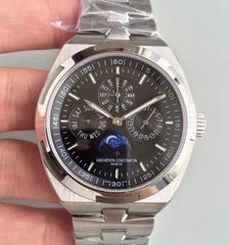 Vacheron Constantin Overseas Ultra Thin Perpetual Calendar 4300V/120G-B102 BF Stainless Steel Black Dial Swiss 1120 QP