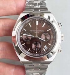 Vacheron Constantin Overseas Chronograph 5500V/110A-B147 JF Stainless Steel Chocolate Dial Swiss 7750