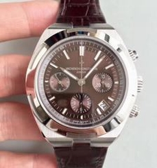 Vacheron Constantin Overseas Chronograph 5500V/110A-B147 JF Stainless Steel Chocolate Dial Swiss 7750