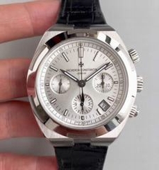 Vacheron Constantin Overseas Chronograph 5500V/110A-B075 JF Stainless Steel Silver Dial Swiss 7750