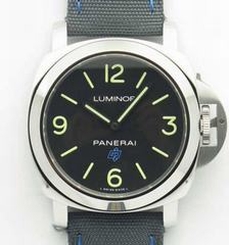 Panerai Luminor Base Blue Logo 3 days Acciaio PAM774 XF Stainless Steel Black Dial A6498