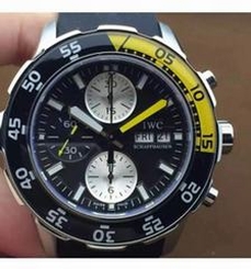 IWC Aquatimer IW3767-02 Stainless Steel Black Dial Swiss 7750