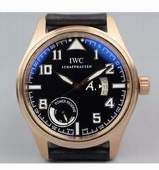 IWC Pilot Antoine De Saint Expert IW320103 42MM Power Reserve Rose Gold Black Dial Swiss 79320