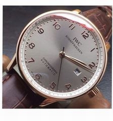 IWC Portuguese Rose Gold Gray Dial Swiss IWC 89000
