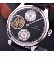IWC Portuguese Regulateur Tourbillon IW5446 Stainless Steel Black Dial Swiss Tourbillon