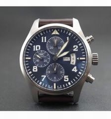 Fake AAA IWC Pilot IW377706 Le Petit Prince Stainless Steel Blu Dial Swiss 7750 Watch