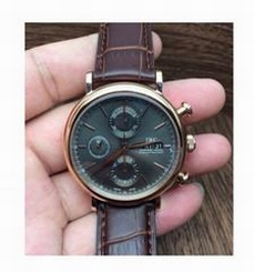 IWC Portofino IW 391021 Chronograph Rose Gold Gray Dial Swiss 7750