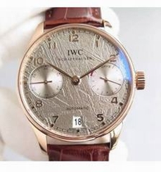  IWC Portuguese IW5001 Rose Gold Gray Dial Swiss 52010