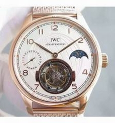 IWC Portuguese Regulateur Tourbillon Rose Gold White Dial Swiss Tourbillon