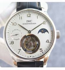  IWC Portuguese Regulateur Tourbillon Stainless Steel White Dial Steel Markers Swiss Tourbillon