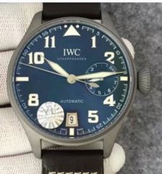 IWC Big Pilot IW5009 YL Stainless Steel Blasted Blue Dial Stainless Steel Blasted Anthracite Dial Swiss 51111