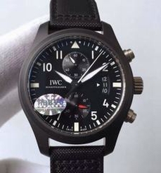 IWC Pilot Chronograph Top Gun IW388007 Ceramic Black Dial Swiss 7750