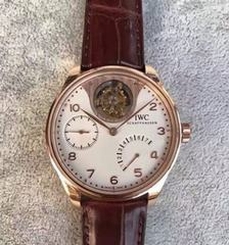 IWC Portuguese Tourbillon Mystery IW5042 TF Rose Gold White Dial Swiss 50900