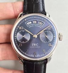 IWC Portugieser Annual Calendar IW503502 YL Stainless Steel Blue Dial Swiss 52850