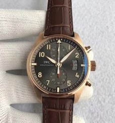 IWC Pilot Spitfire Chronograph IW387803 ZF Rose Gold Anthracite Dial Swiss 7750