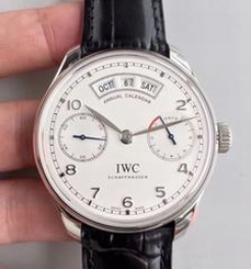 IWC Portugieser Annual Calendar IW503501 YL Stainless Steel White Dial Swiss 52850