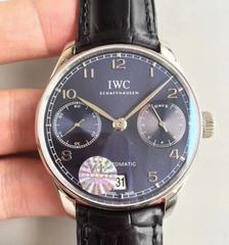 IWC Portugieser IW500703 YL Stainless Steel Black Dial Swiss 52010