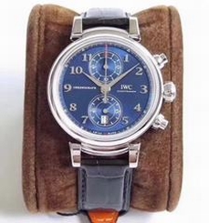 IWC Da Vinci Chronograph Edition Sport For Good Fundation IW393402 ZF Stainless Steel Blue Dial Swiss 7750