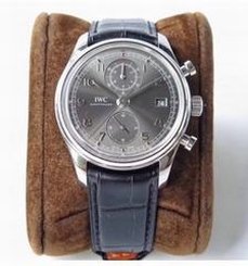 IWC Portugieser Chronograph Classic IW390404 ZF Stainless Steel Anthracite Dial Swiss 7750