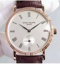 Patek Philippe Calatrava 5119R Rose Gold White Dial Swiss 215PS