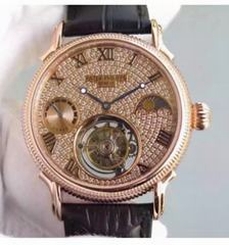 Patek Philippe Tourbillon Moonphase Power Reserve Rose Gold Diamonds Dial Swiss Tourbillon