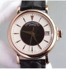 Patek Philippe Calatrava 5153 Rose Gold White & Black Dial Swiss 324SC