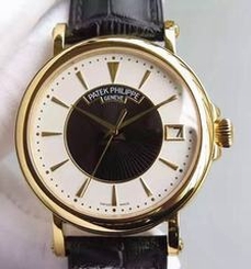 Patek Philippe Calatrava 5153 Yellow Gold White & Black Dial Swiss 324SC