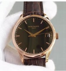 Patek Philippe Calatrava 5227R-001 Rose Gold Black Dial Swiss 324SC